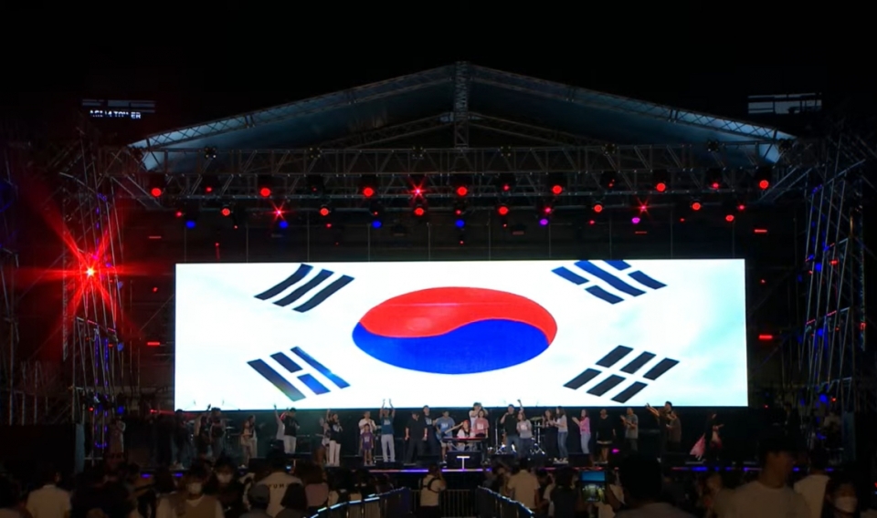  ‘렛츠 고 코리아(Let's Go Korea) 2022 잠실대회’가 진행되고 있는 모습.       ©뉴스제이
