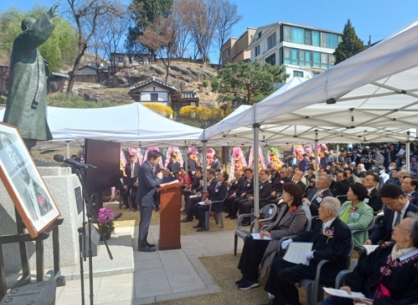 초대 대통령 우남 ‘이승만 박사 탄생 148주년 기념예배’가 26일 오후 2시 서울 이화장에서 열렸다.