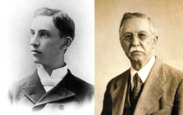 25세(1889년) 내한 직전의 모습(왼쪽) 45년 후 은퇴당시(1934년)의 마포 산열 선교사 모습