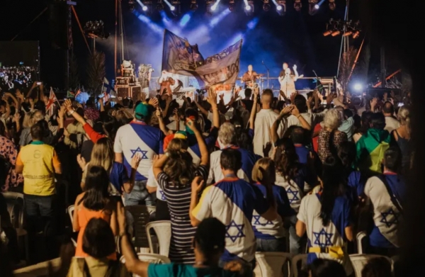 ​이번 행사에는 70여 개국에서 온 3,000여 명의 기독교인들이 참석했다. ICEJ의 연례 초막절 축하 행사모습  ©예루살렘포스트