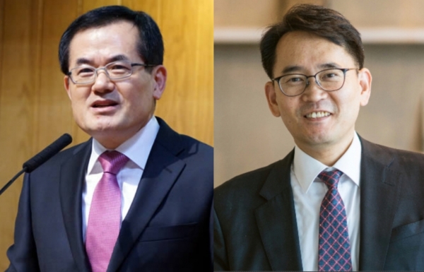 이사장 유관재 목사(왼쪽)와 부총회장 박동찬 목사 ⓒ뉴스제이DB